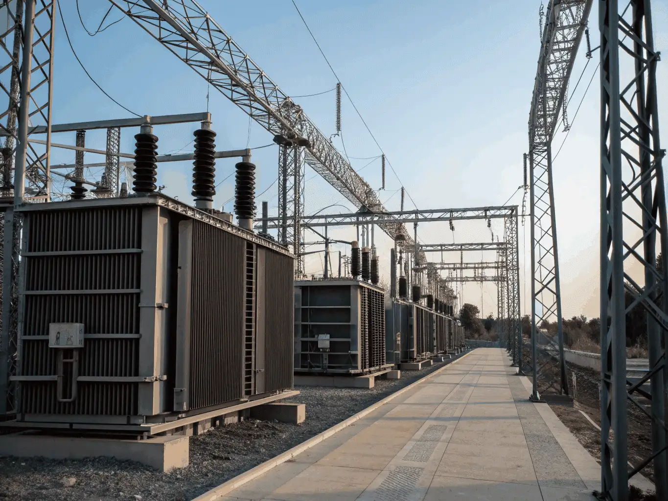 High-voltage substation infrastructure in South Florida