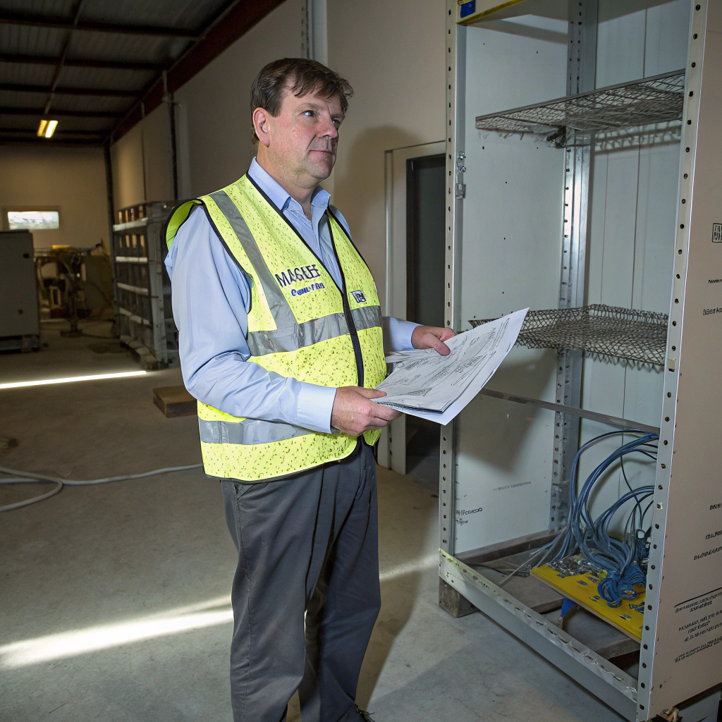Engineer performing technical verification